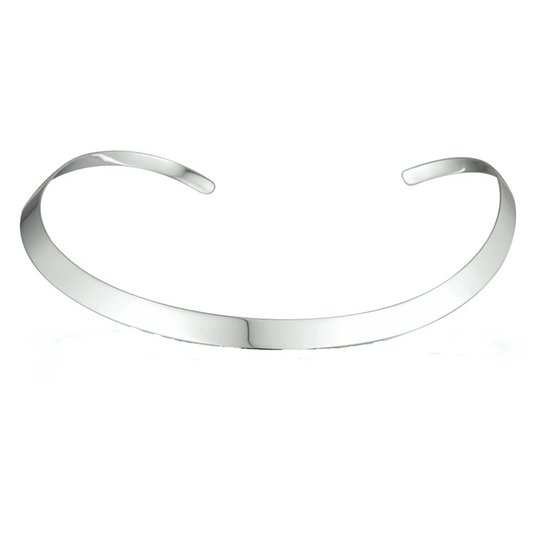 collier spang zilver wit