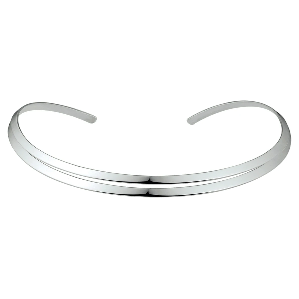 collier spang zilver wit