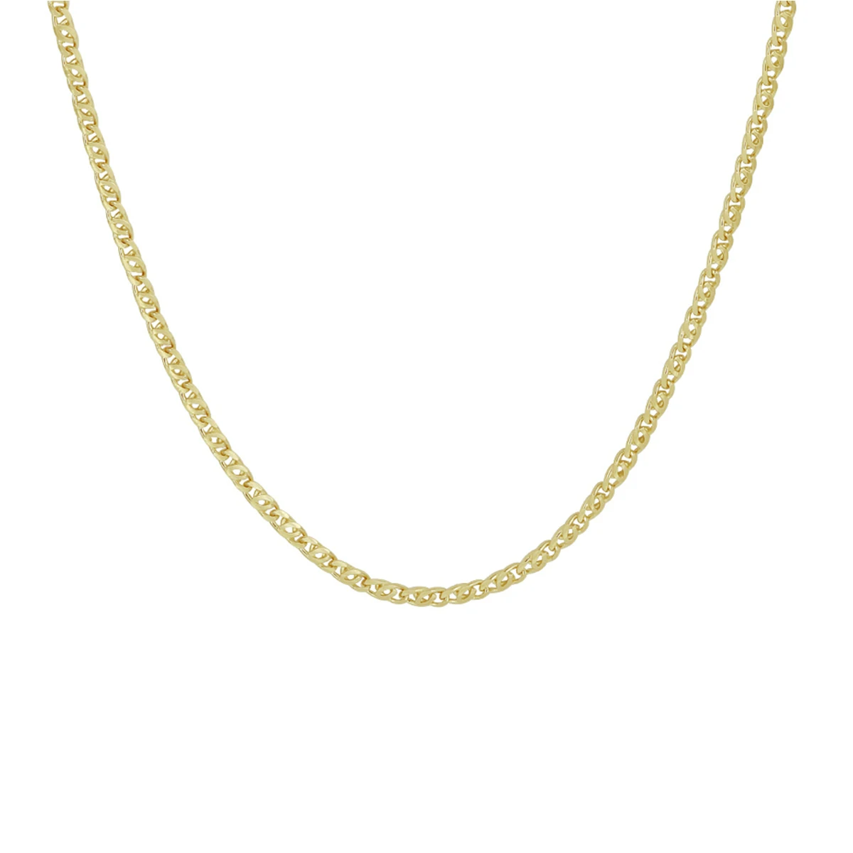 collier valkenoog 1,9 mm 45 cm 14K geelgoud