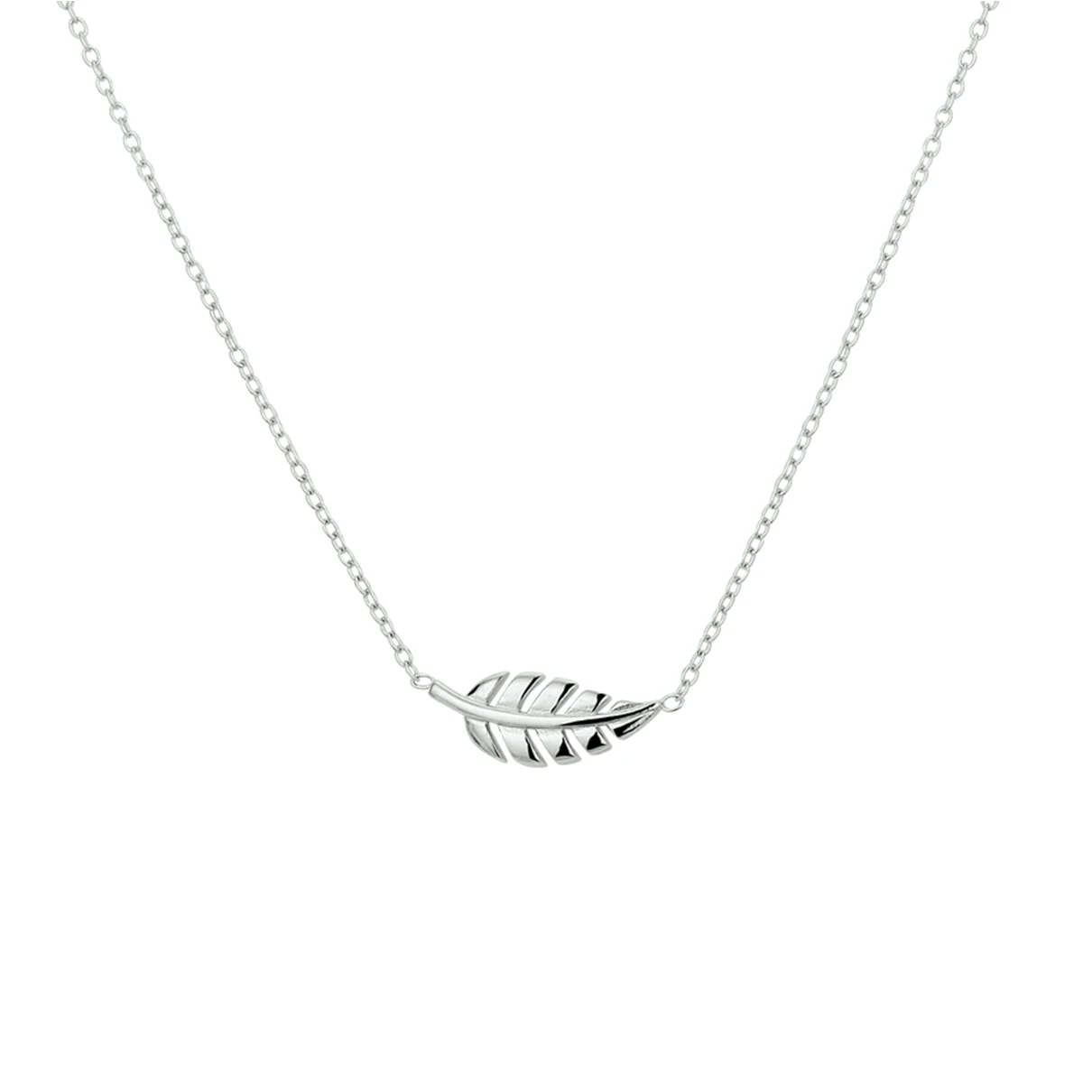 collier veer 40 - 42 - 44 cm zilver gerhodineerd