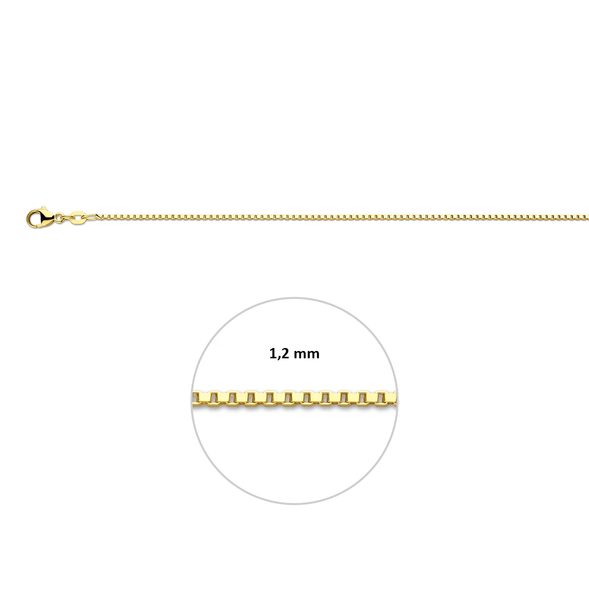 venetiaans 1,2 mm 14K geelgoud