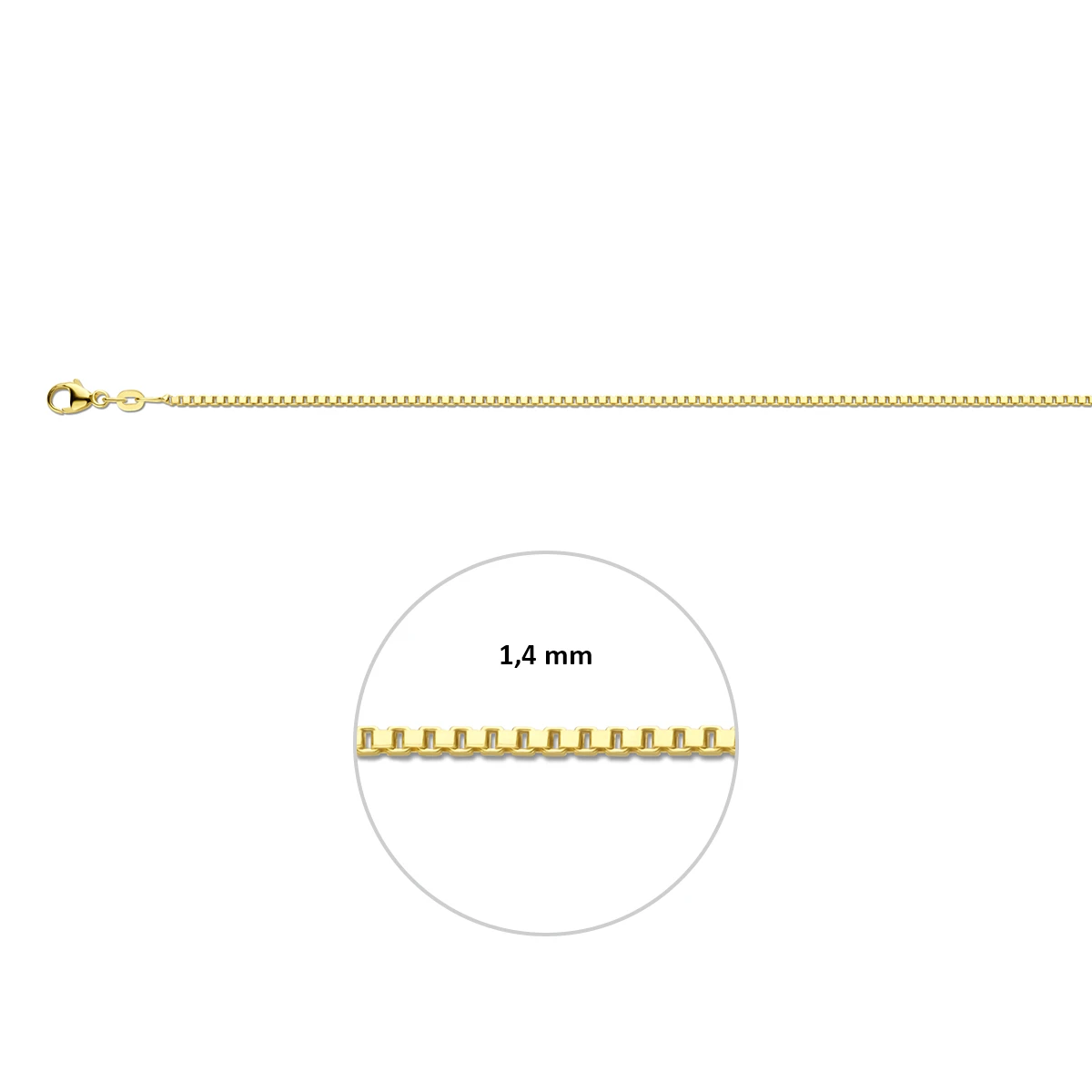 venetiaans 1,4 mm 14K geelgoud
