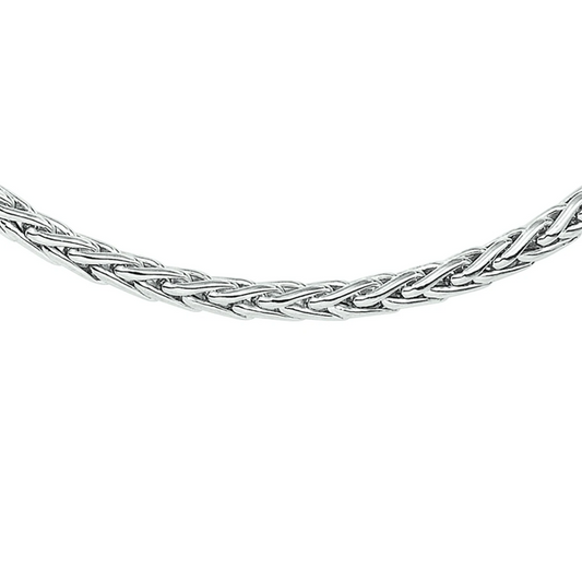 collier vossestaart 6,0 mm 45 cm zilver gerhodineerd