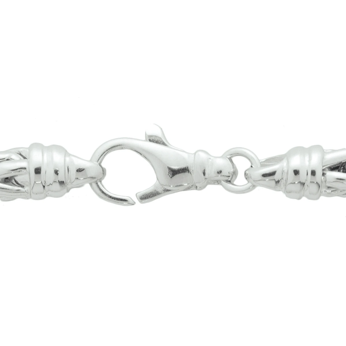collier vossestaart 6,0 mm 45 cm zilver gerhodineerd