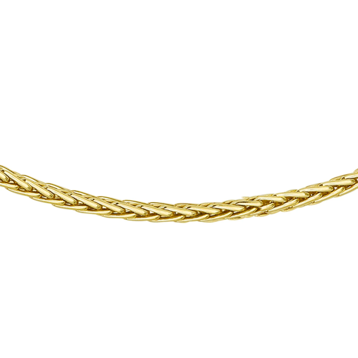 collier vossestaart massief 3,0 mm 45 cm silgold (geel met zilverkern)