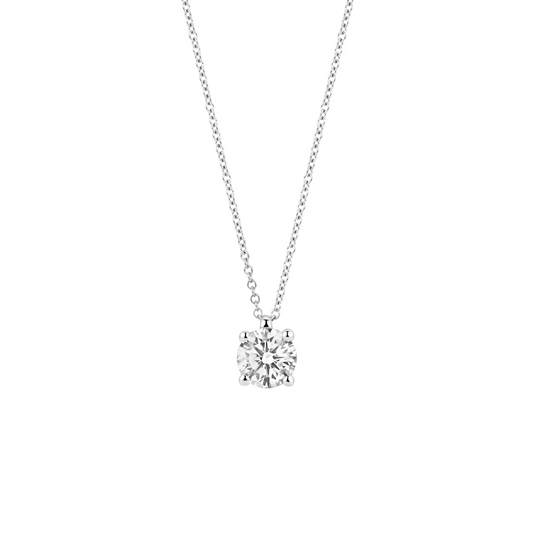 Collier Witgoud 14k met lab grown diamant
