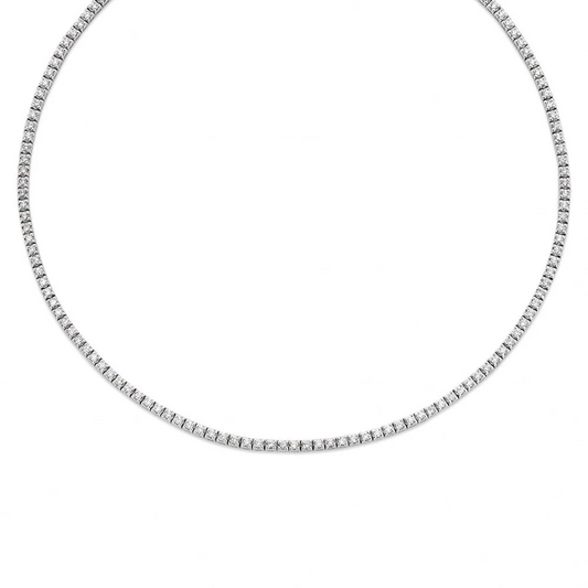 Collier witgoud briljant 4,55 crt.