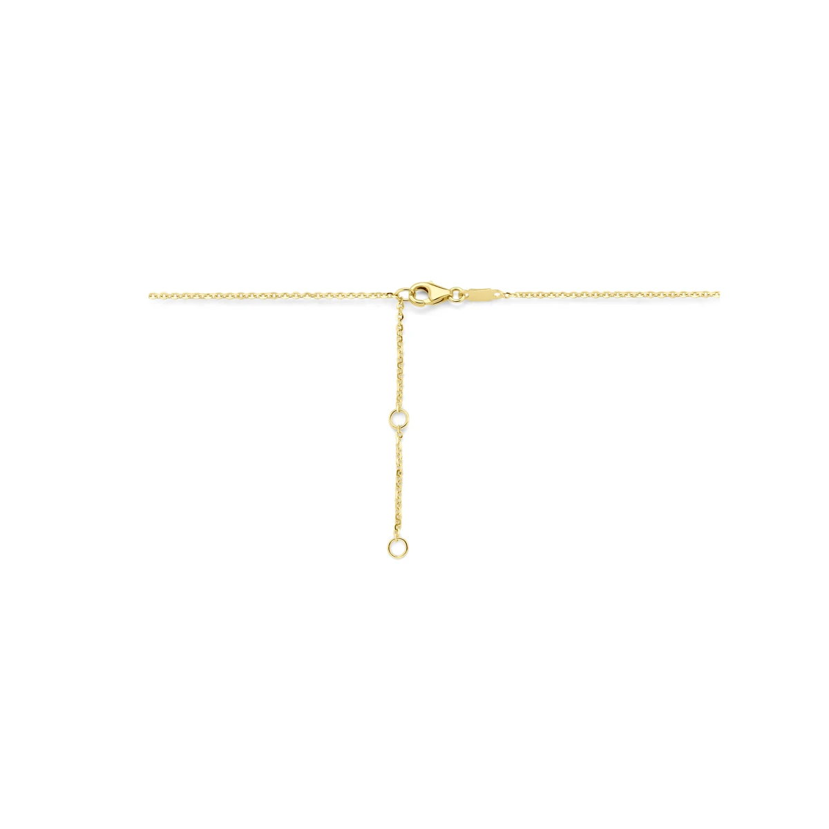 collier zirkonia 40 - 42 - 44 cm 14K geelgoud