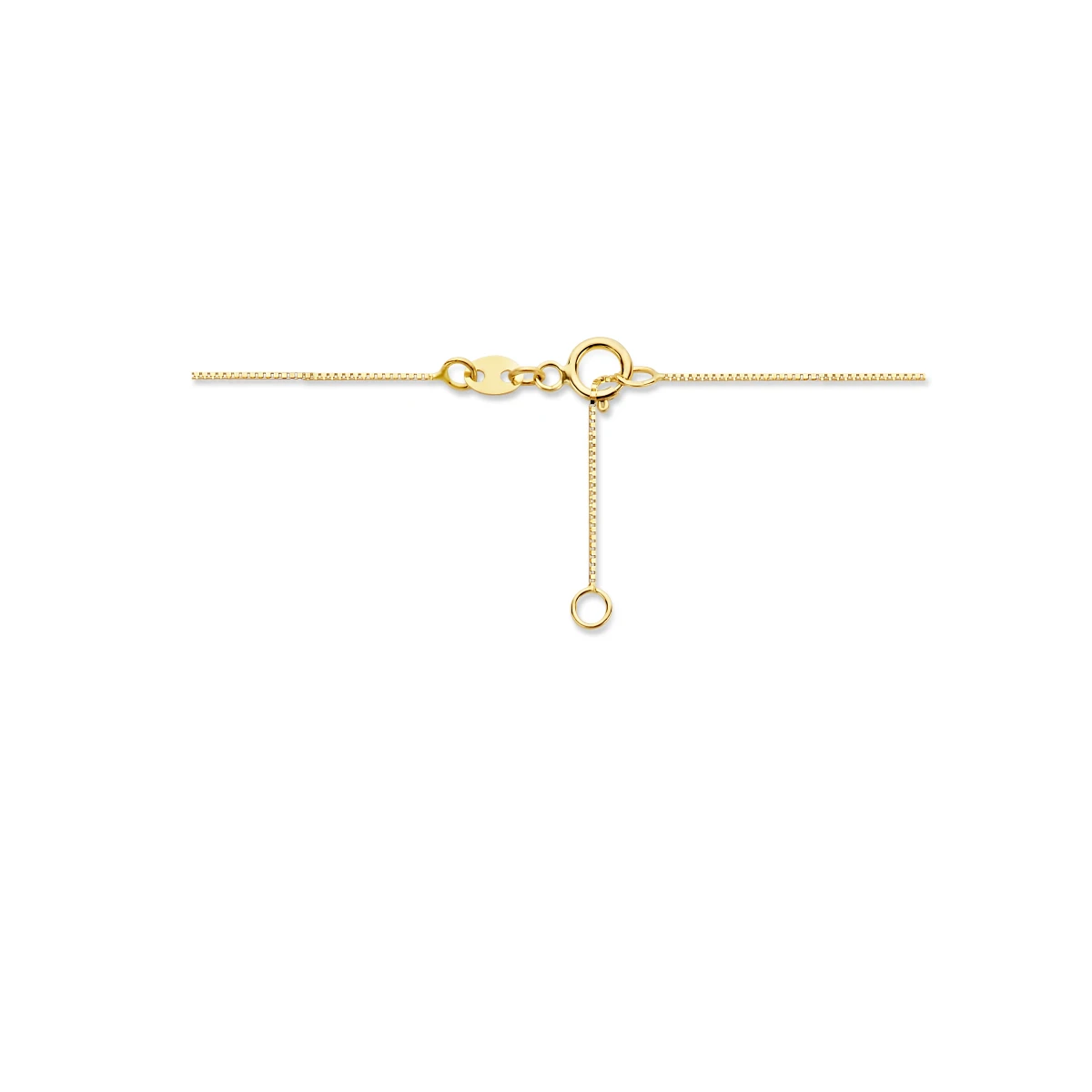 collier zirkonia 40 - 42 - 44 cm 14K geelgoud