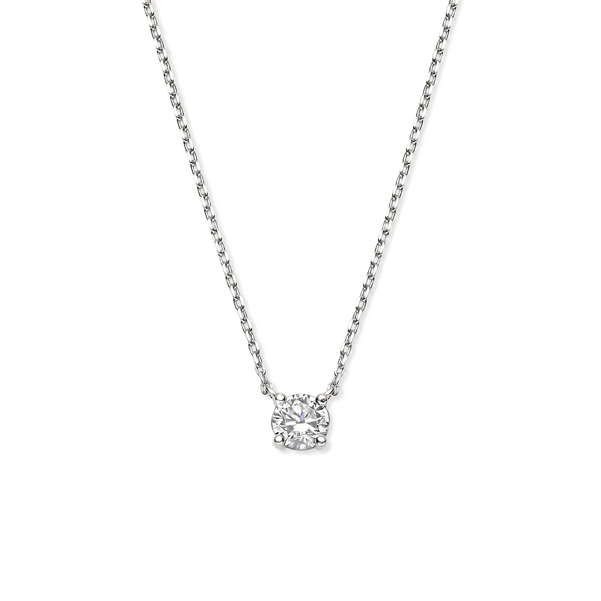 collier zirkonia 40 - 42 - 44 cm 14K witgoud