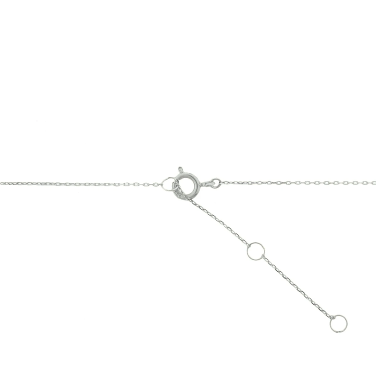 collier zirkonia 40 - 42 - 44 cm 14K witgoud