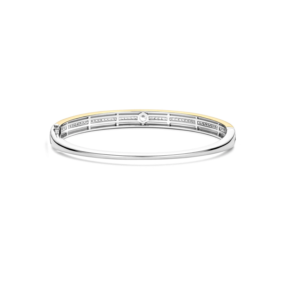Contrast Tricolor Zirkonia Bangle