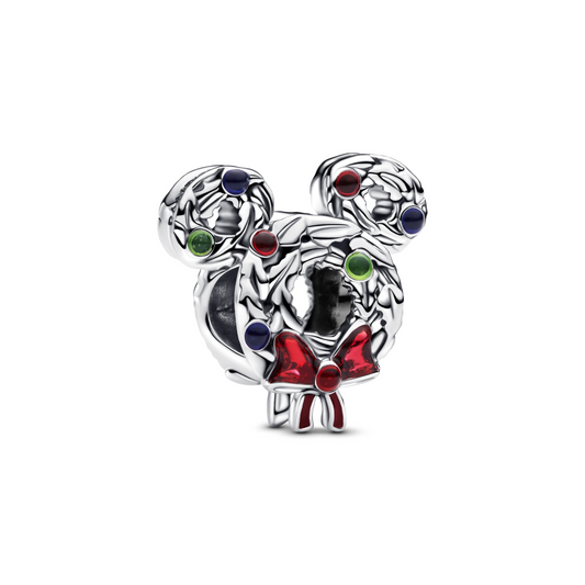 Disney-bedel met Mickey Mouse en kerstkrans