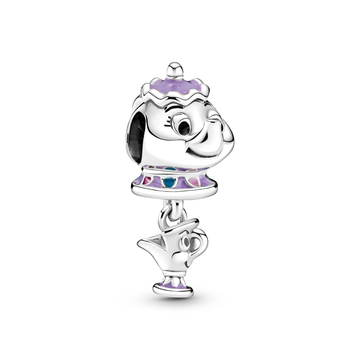 Disney Belle en het Beest Mevrouw Tuit en Barstje Hangende Bedel