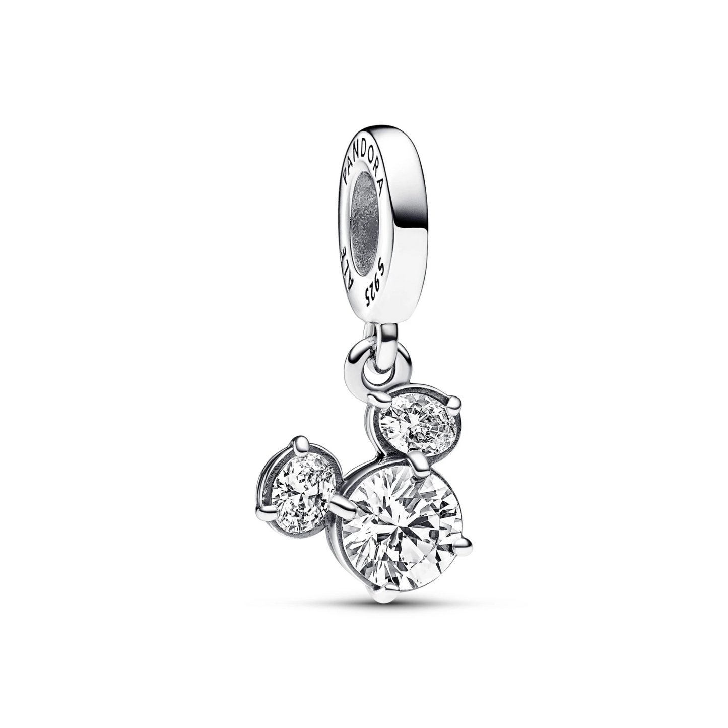 Disney Mickey Mouse Sprankelend Hoofd Silhouet Hangende Bedel