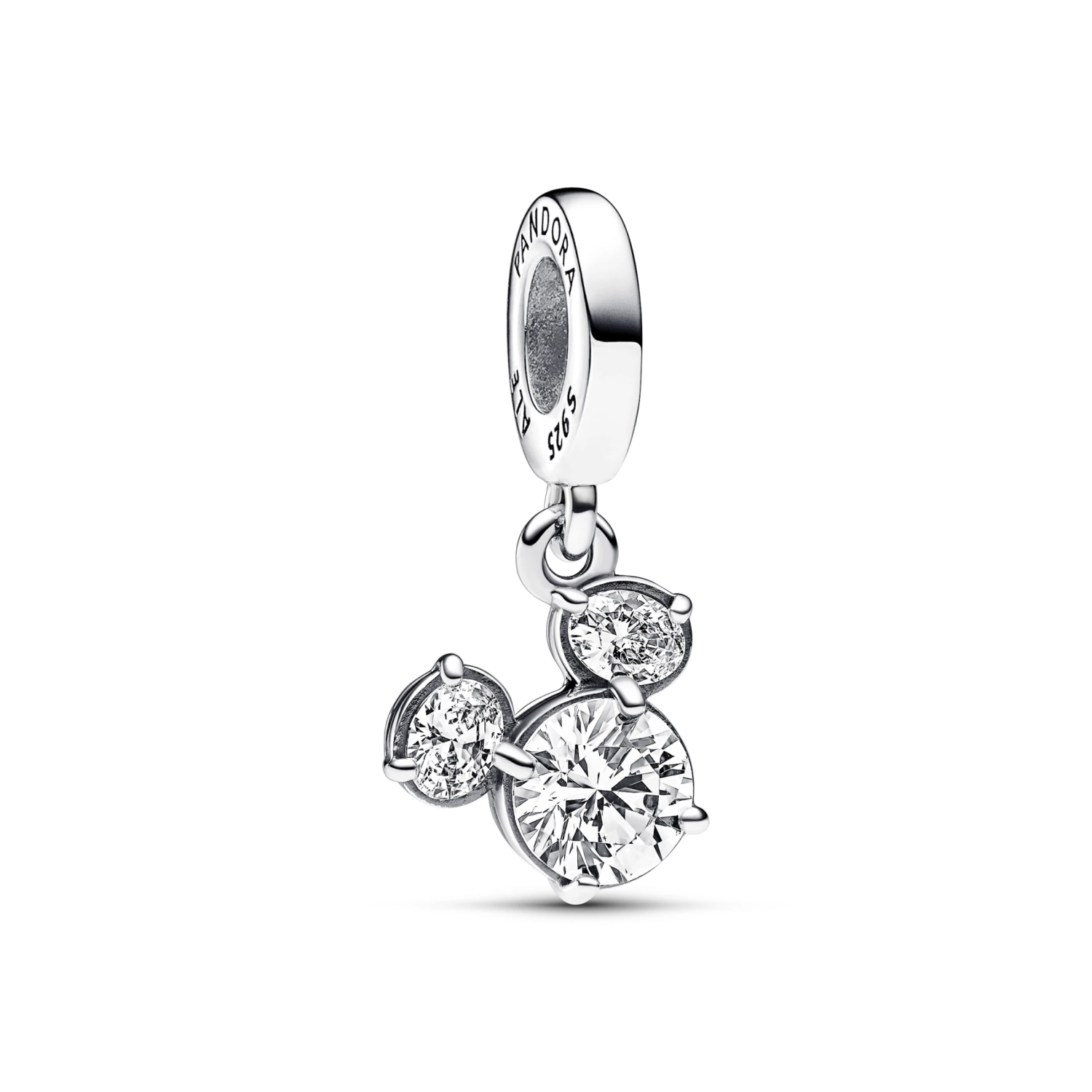 Disney Mickey Mouse Sprankelend Hoofd Silhouet Hangende Bedel