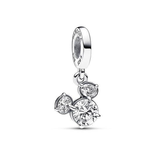 Disney Mickey Mouse Sprankelend Hoofd Silhouet Hangende Bedel