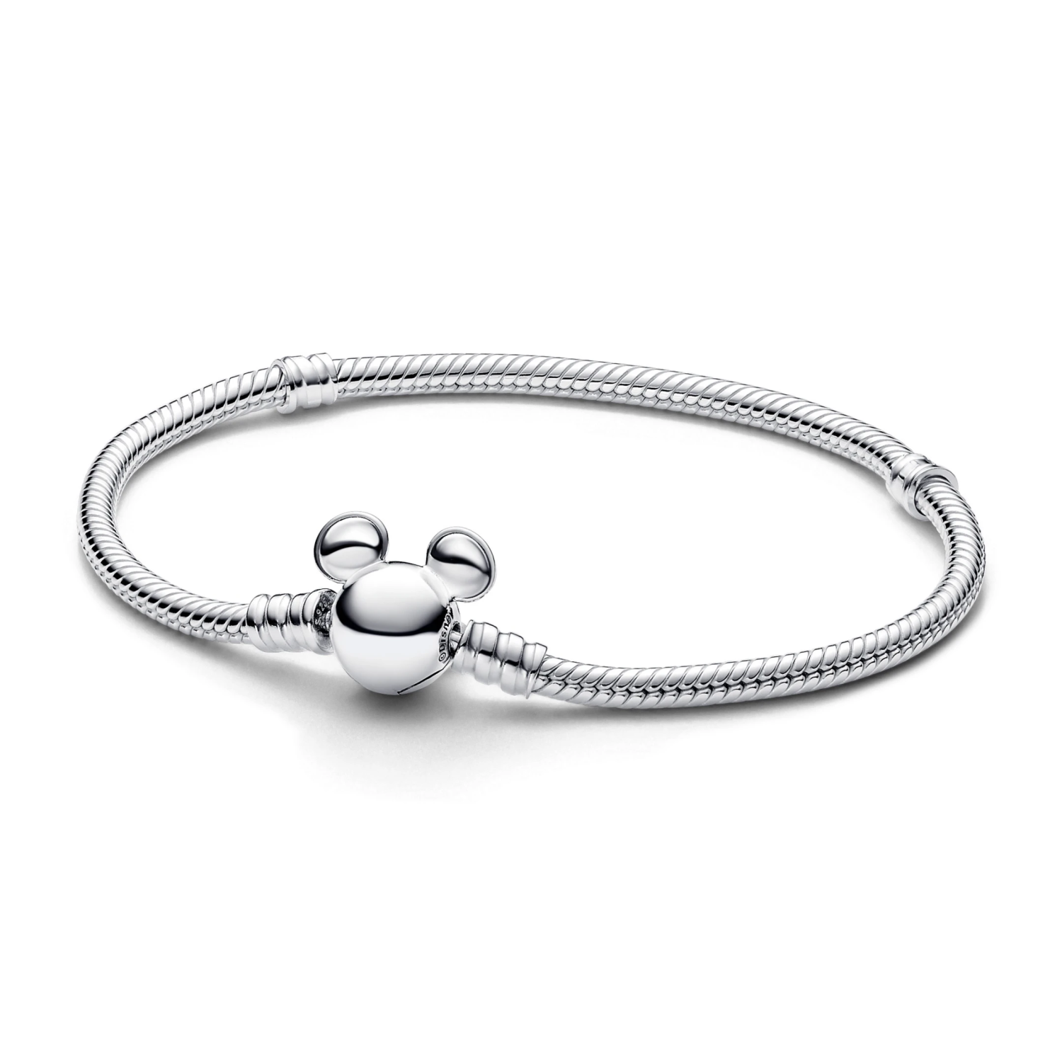 Disney slangenschakelarmband met Mickey Mouse-sluiting van Pandora Moments