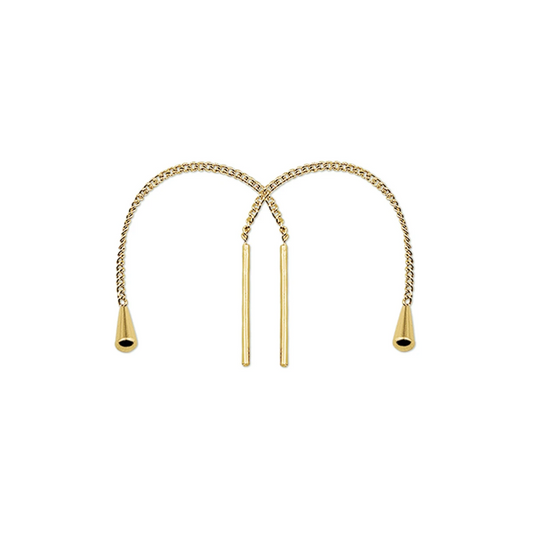 doortrekoorbellen 14K geelgoud