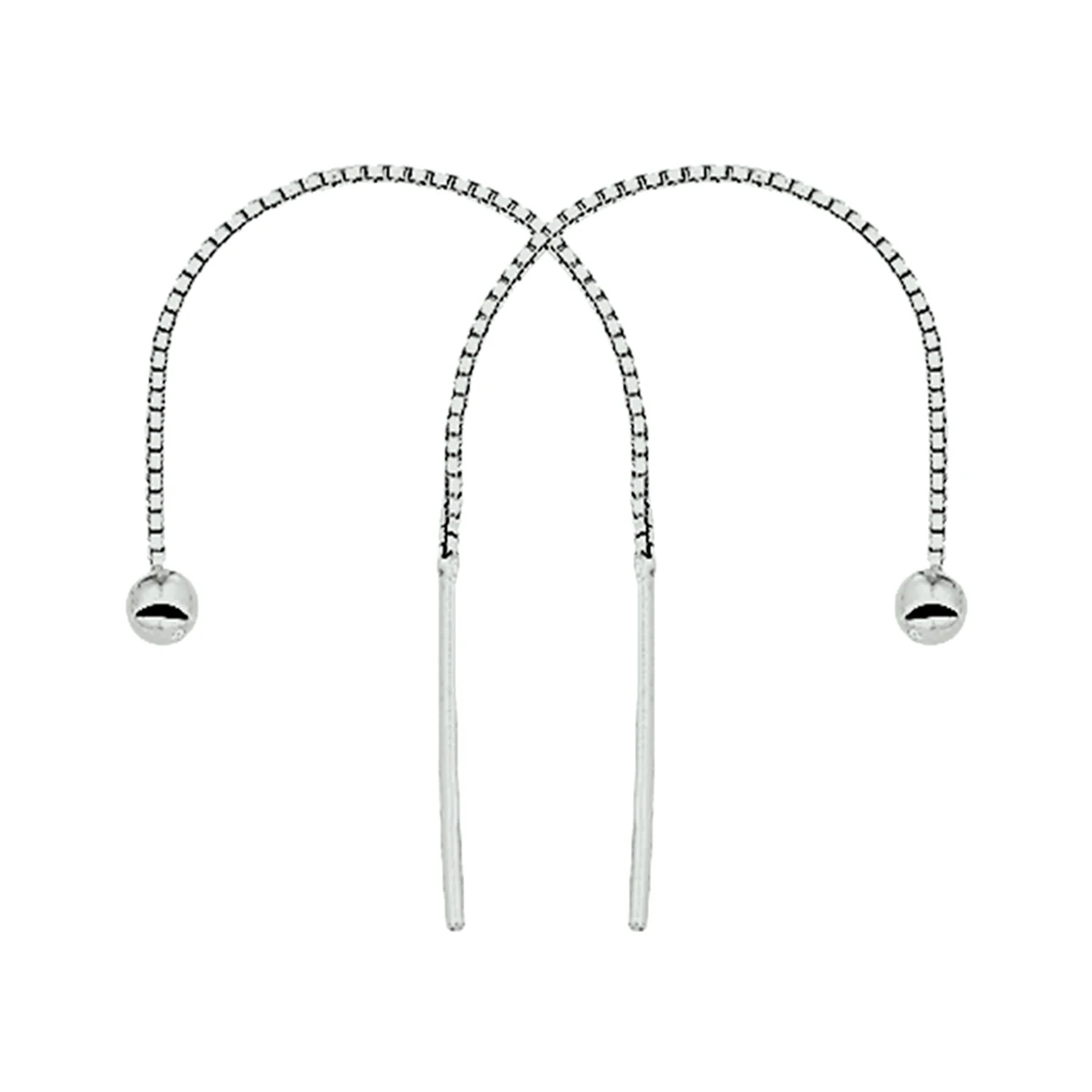 doortrekoorbellen bolletje 65 mm zilver gerhodineerd
