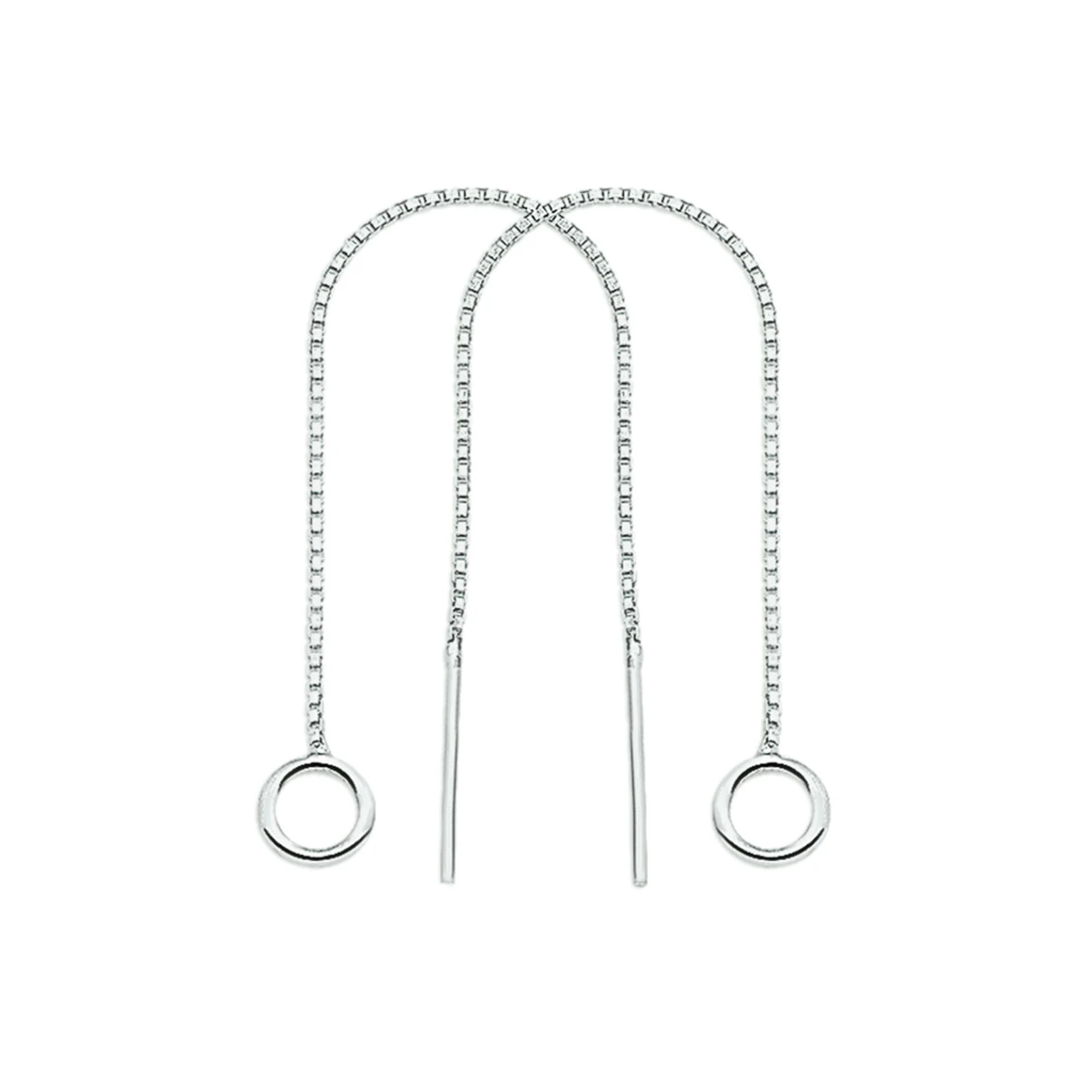 doortrekoorbellen zilver wit