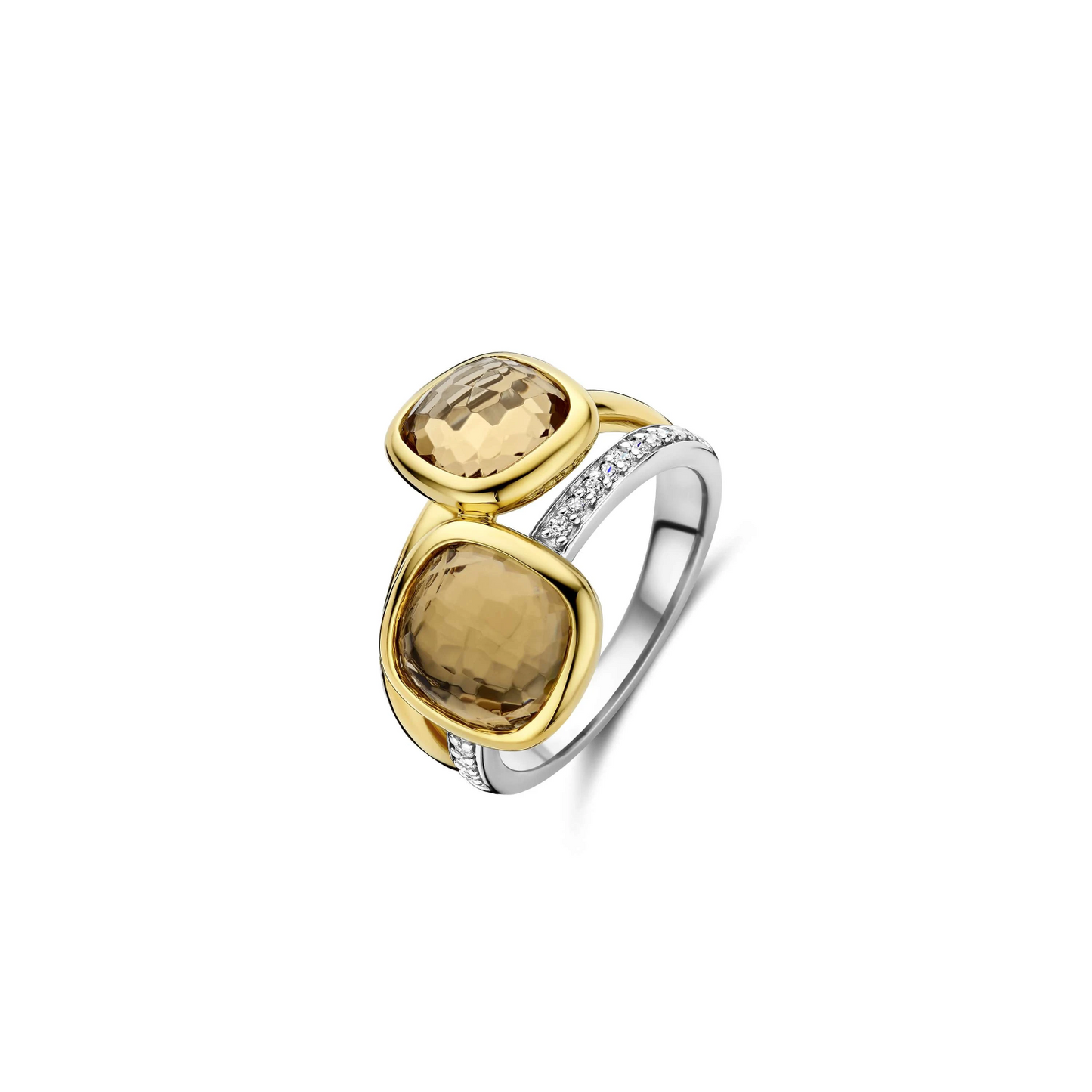 Double Cushion Ring Geel