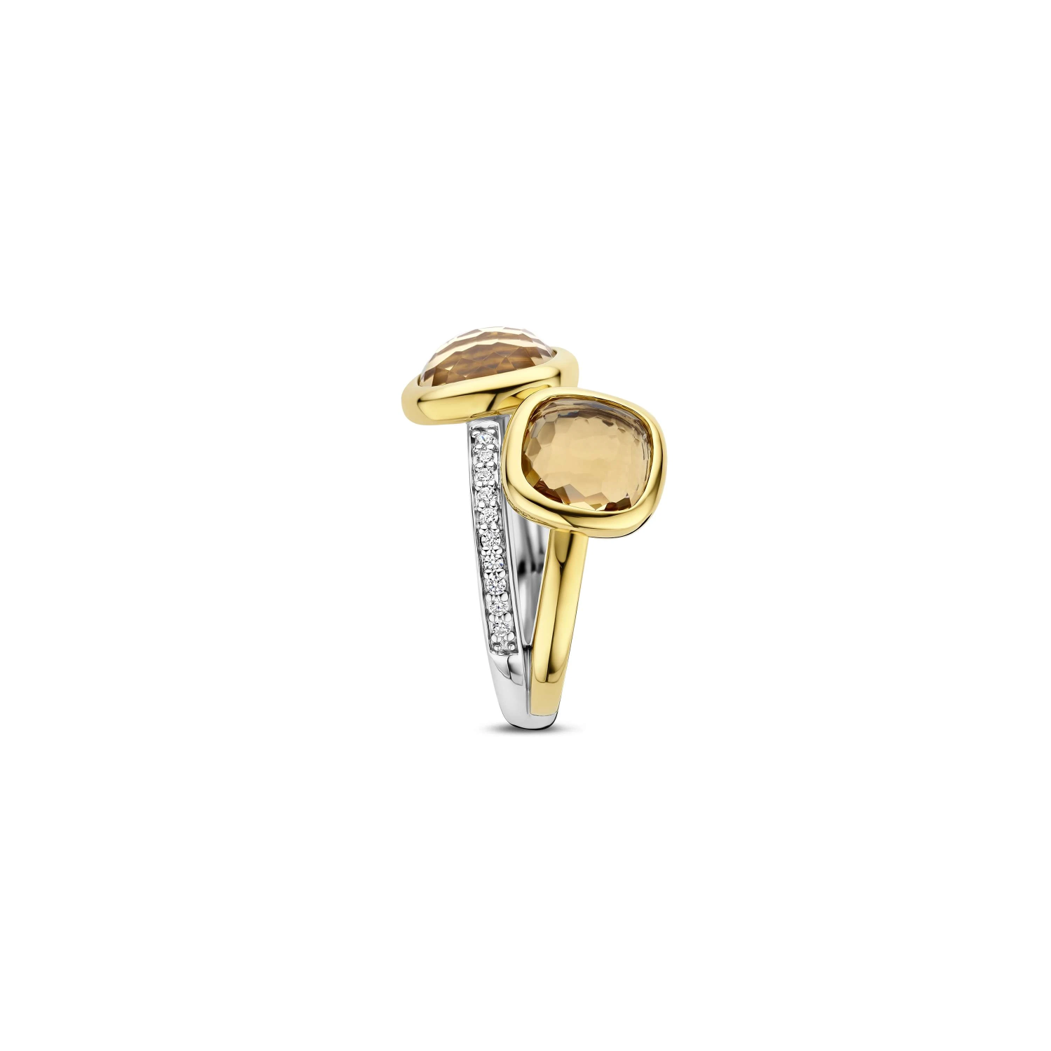 Double Cushion Ring Geel