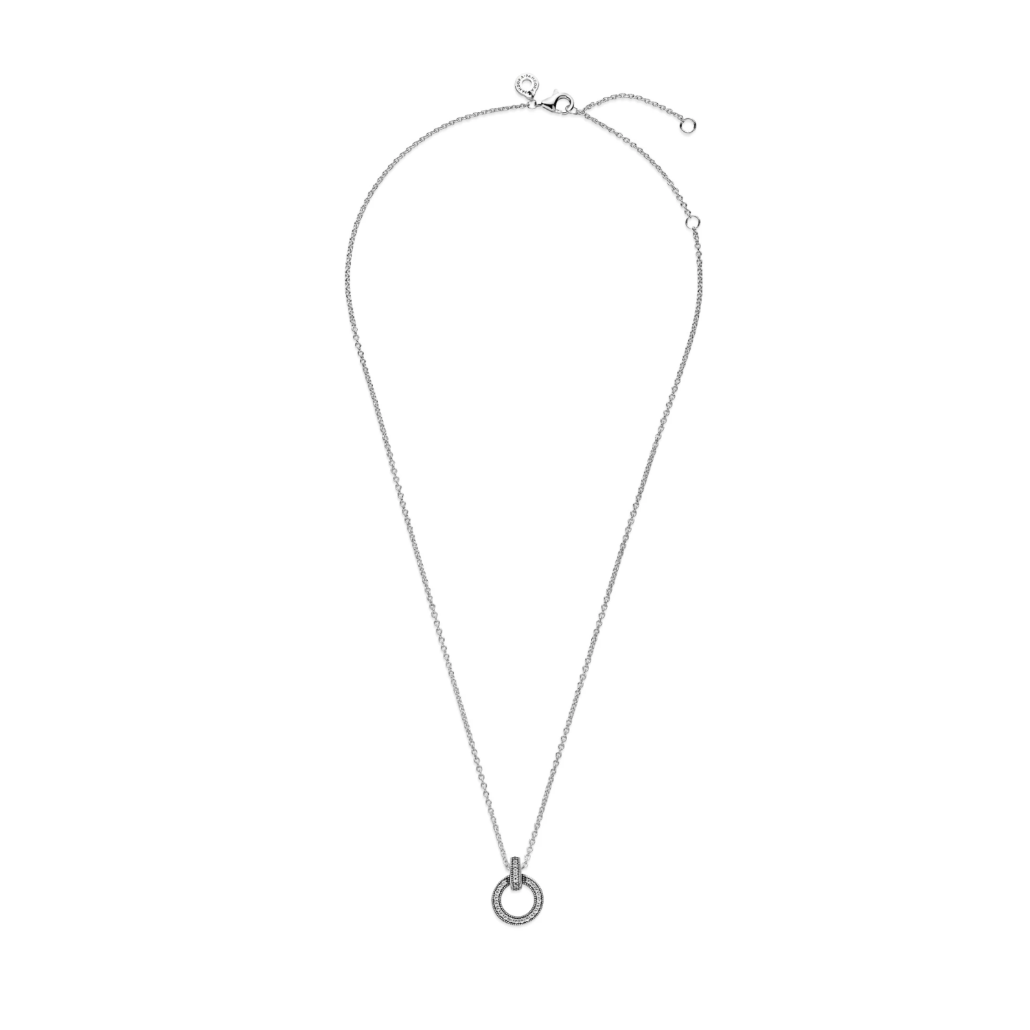 Dubbele Cirkel Hanger & Halsketting