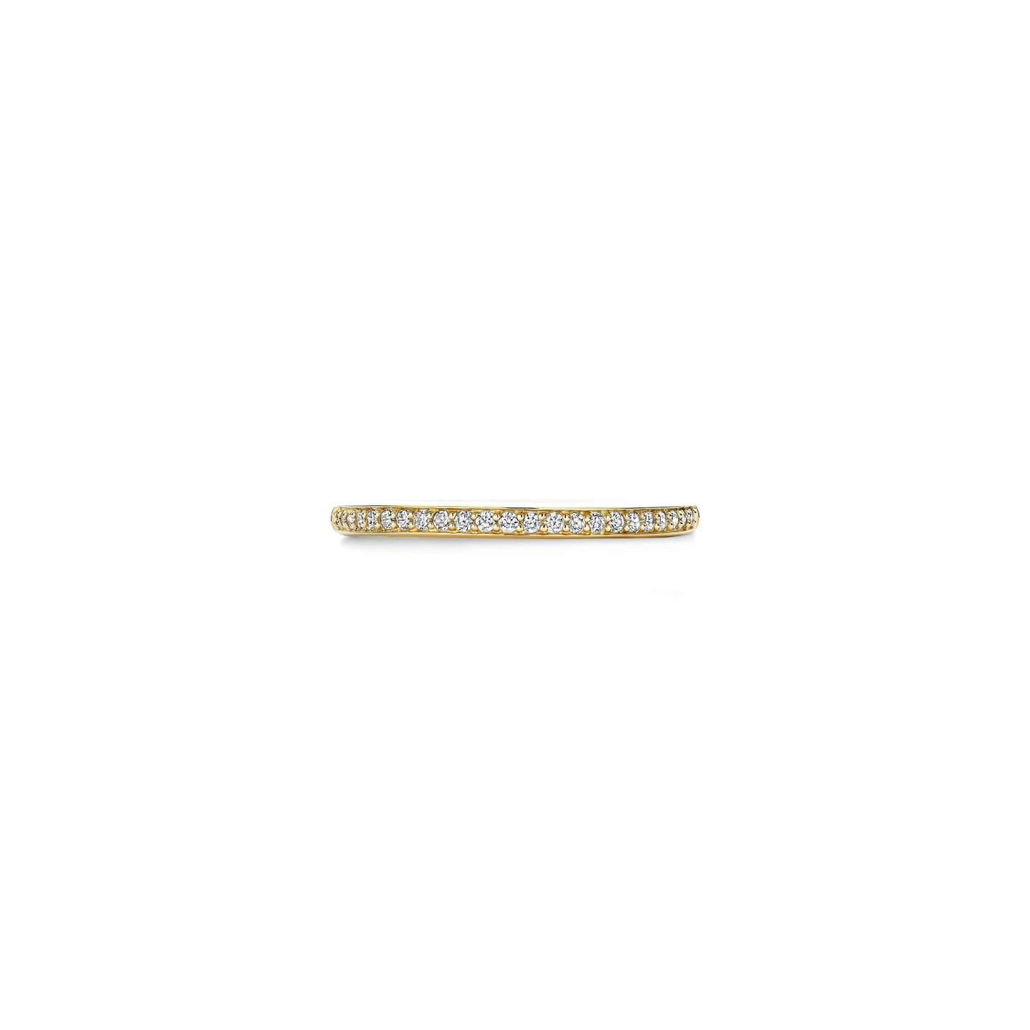 Dunne Zirkonia Ring Goudkleurig