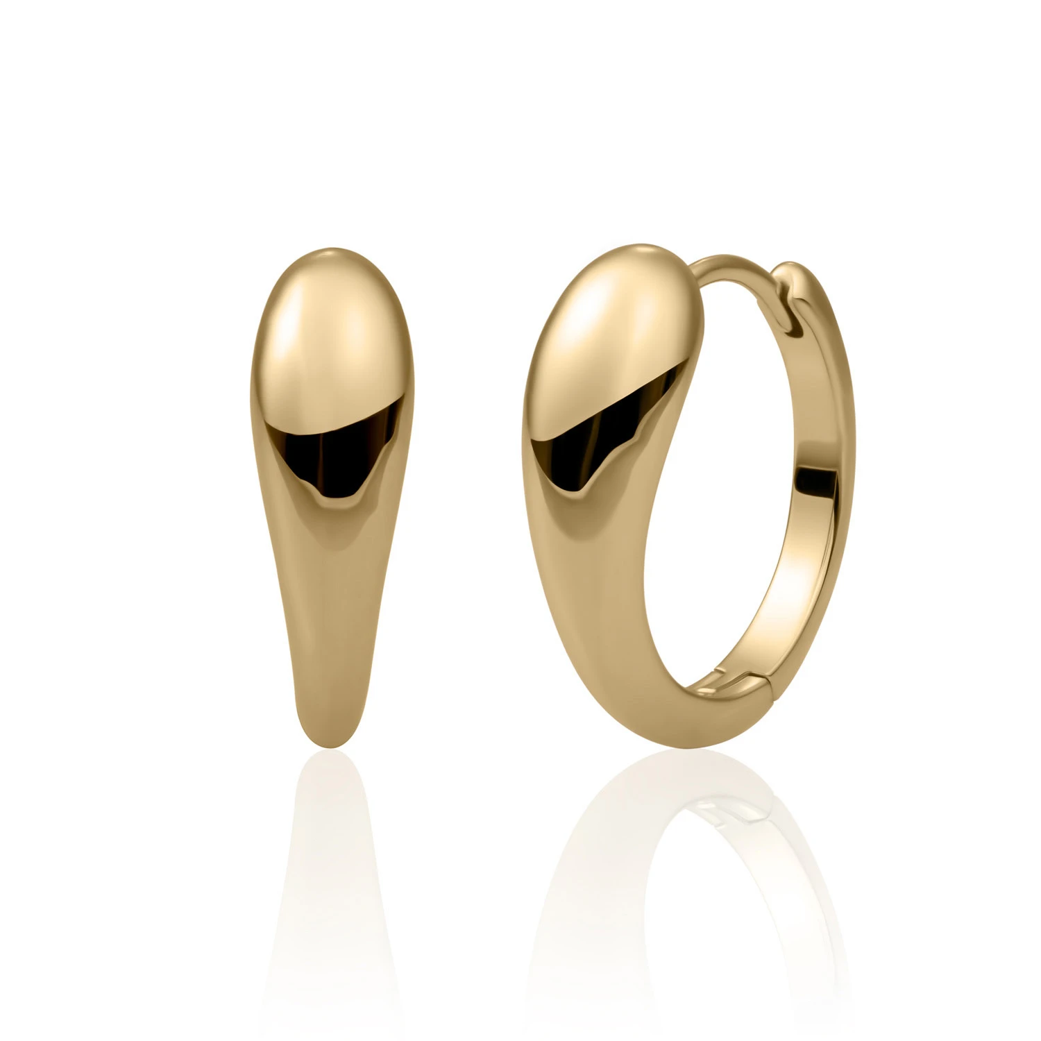 Earrings | Bold Fuse Huggies Gold