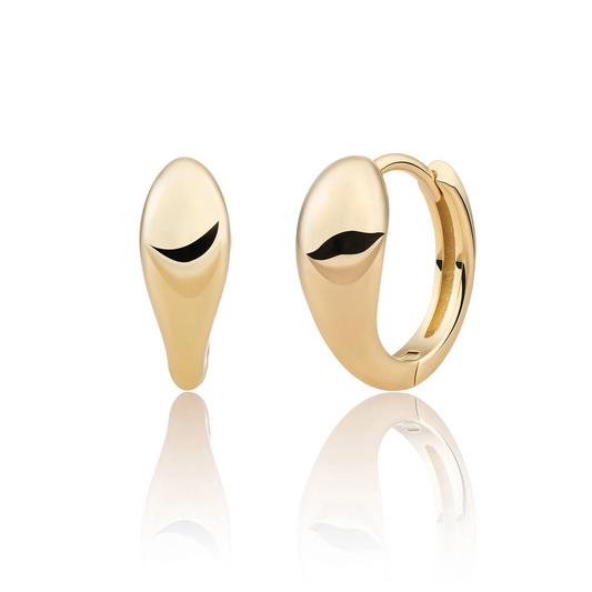 Earrings | Bold Fuse Small Huggies - Gold