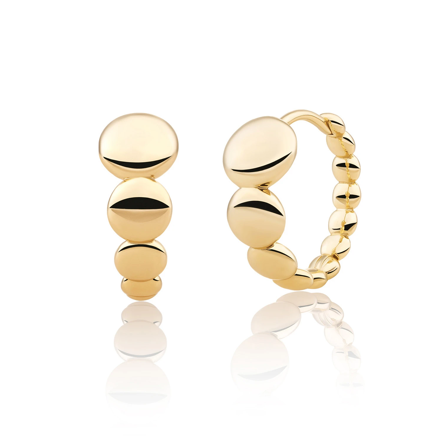 Earrings | Bubble Huggies - Gold