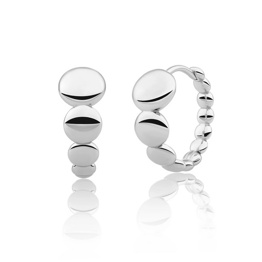 Earrings | Bubble Huggies - Silver