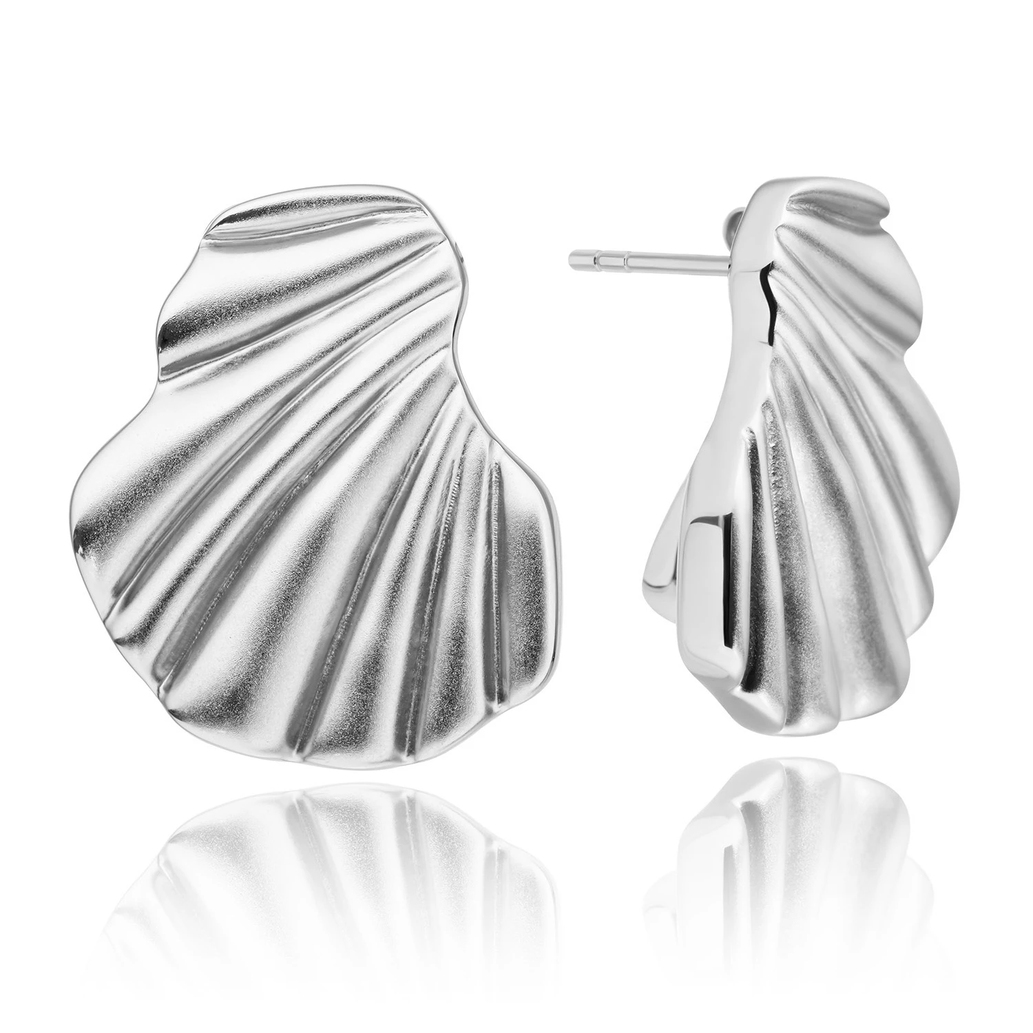 Earrings | Dune Push Back Earrings - Silver
