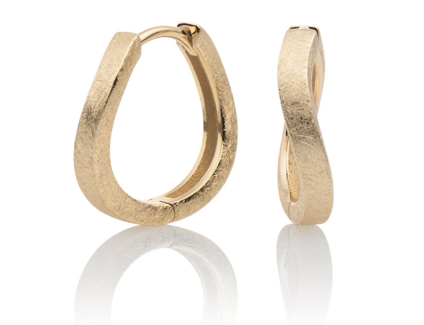 Earrings - Flare Mat Gold - Ice Mat