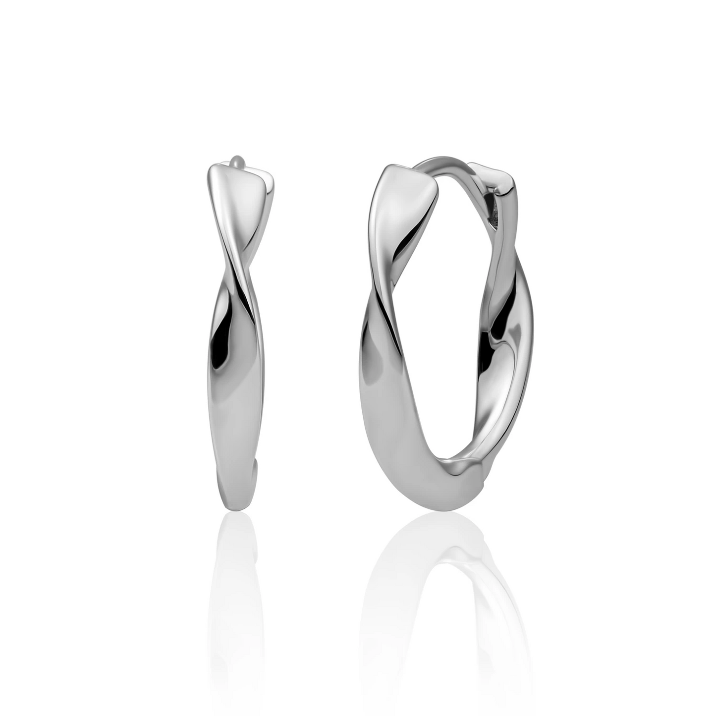 Earrings | Fuse Huggies Silver