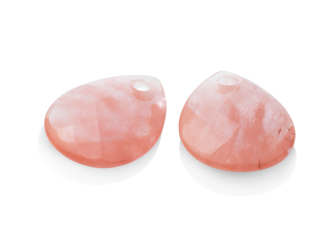 Earstones - Afterglow - Cherry Quartz