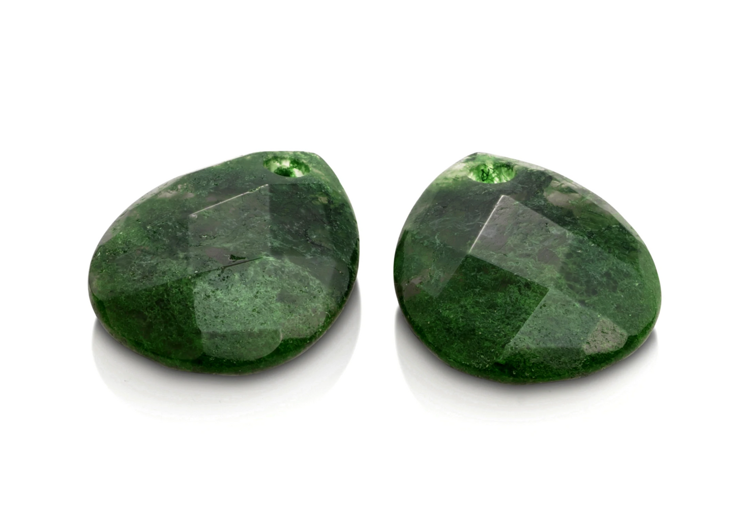Earstones | Afterglow - Moss Agate