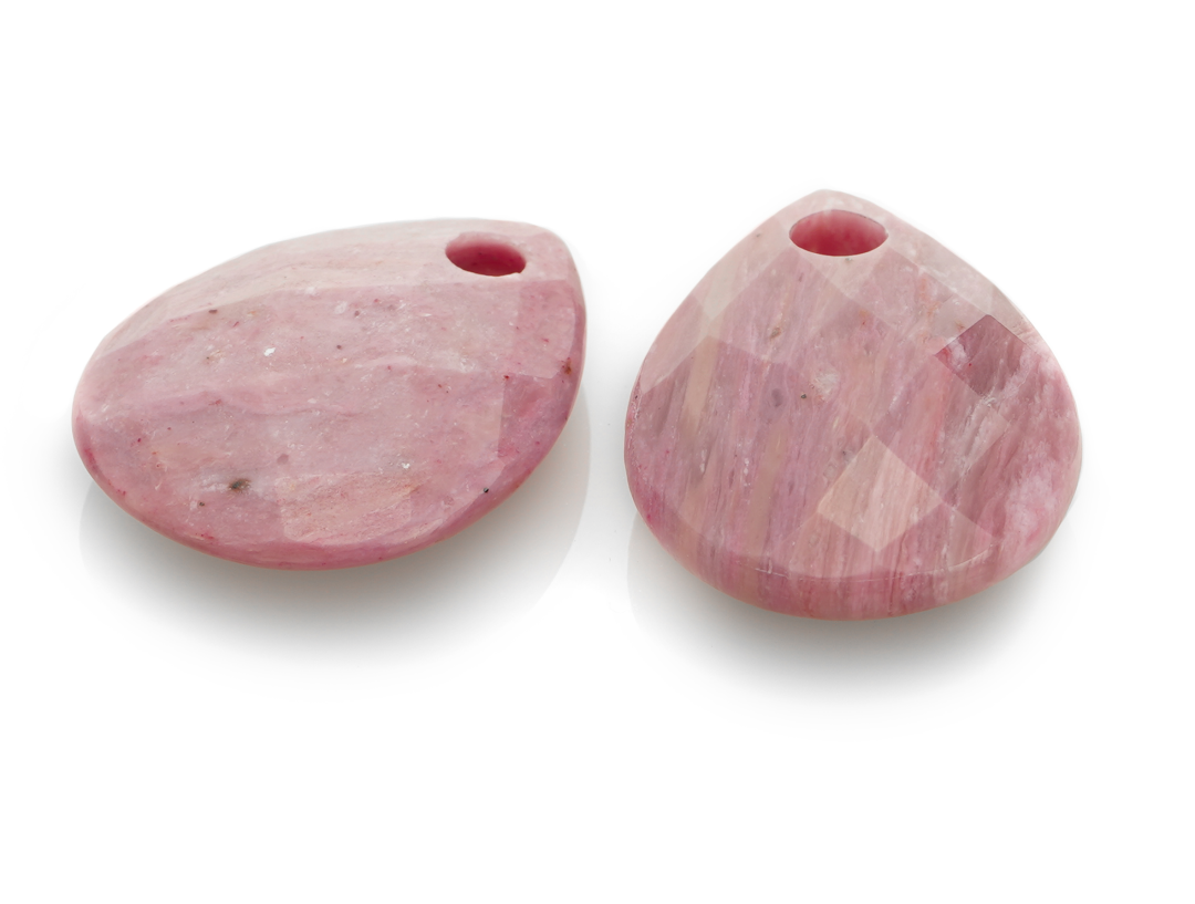 Earstones | Afterglow - Pink Rhodonite