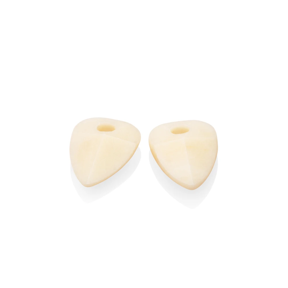 Earstones | Beige Agate Edge Minimals