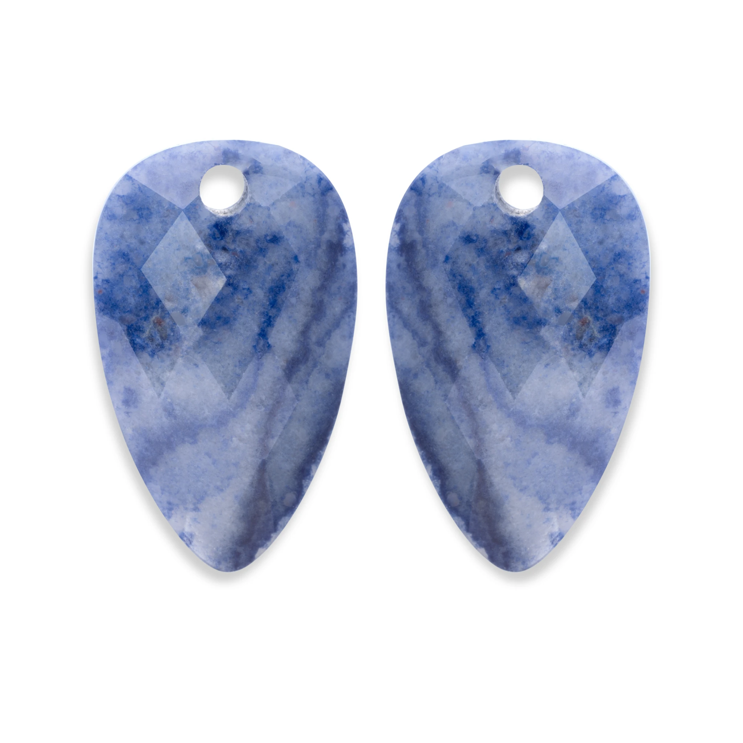 Earstones | Blossom Blue Aventurine