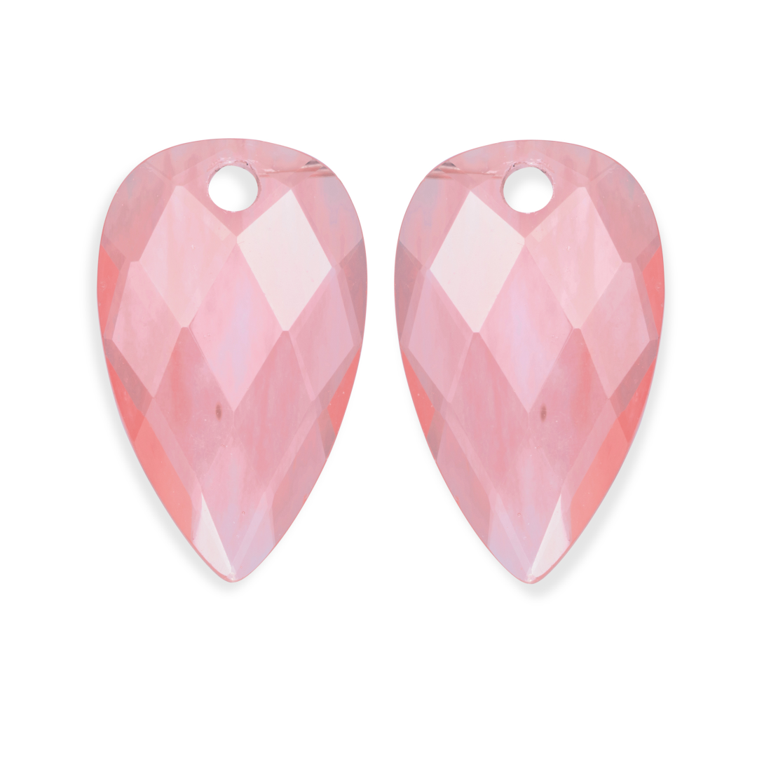Earstones | Blossom - Facet Cherry Quartz