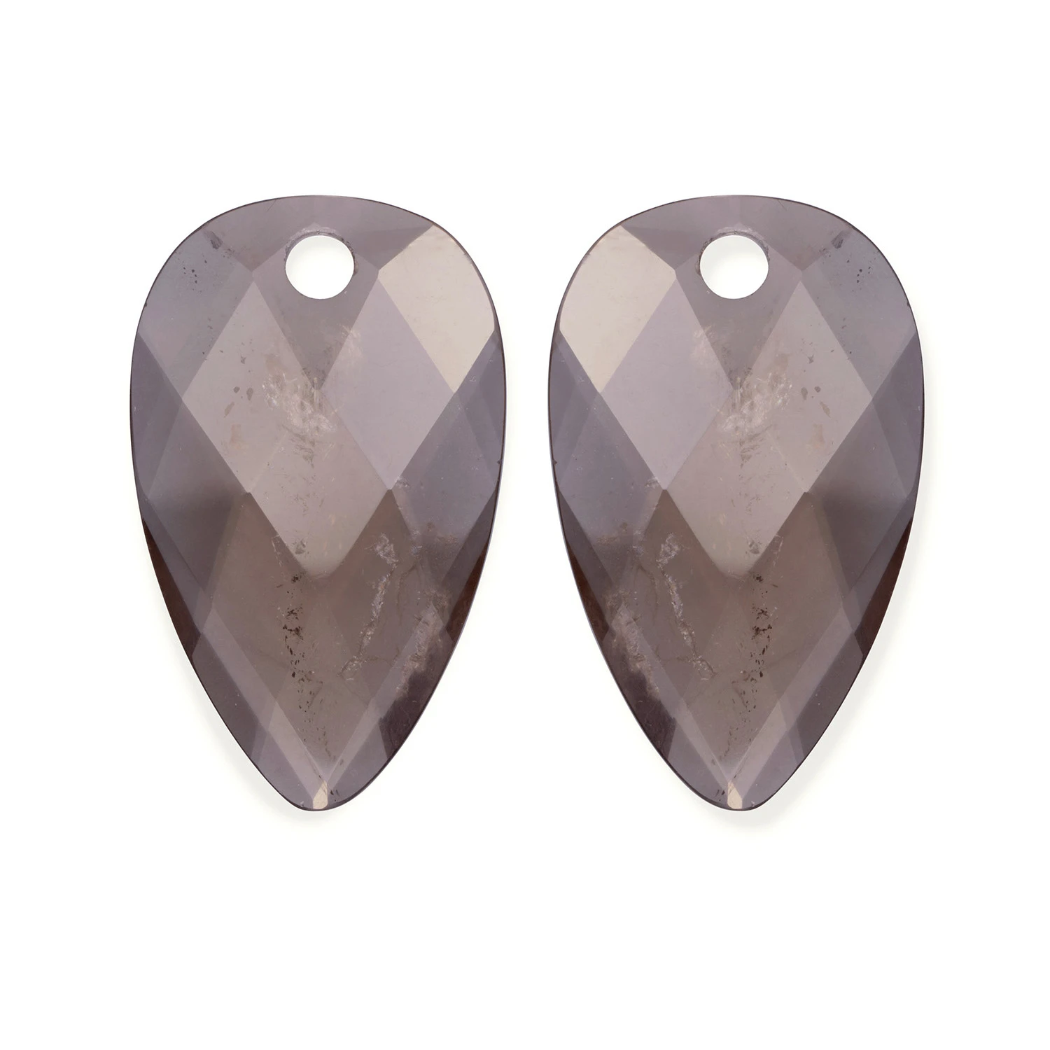 Earstones | Blossom - Facet Smoky Quartz