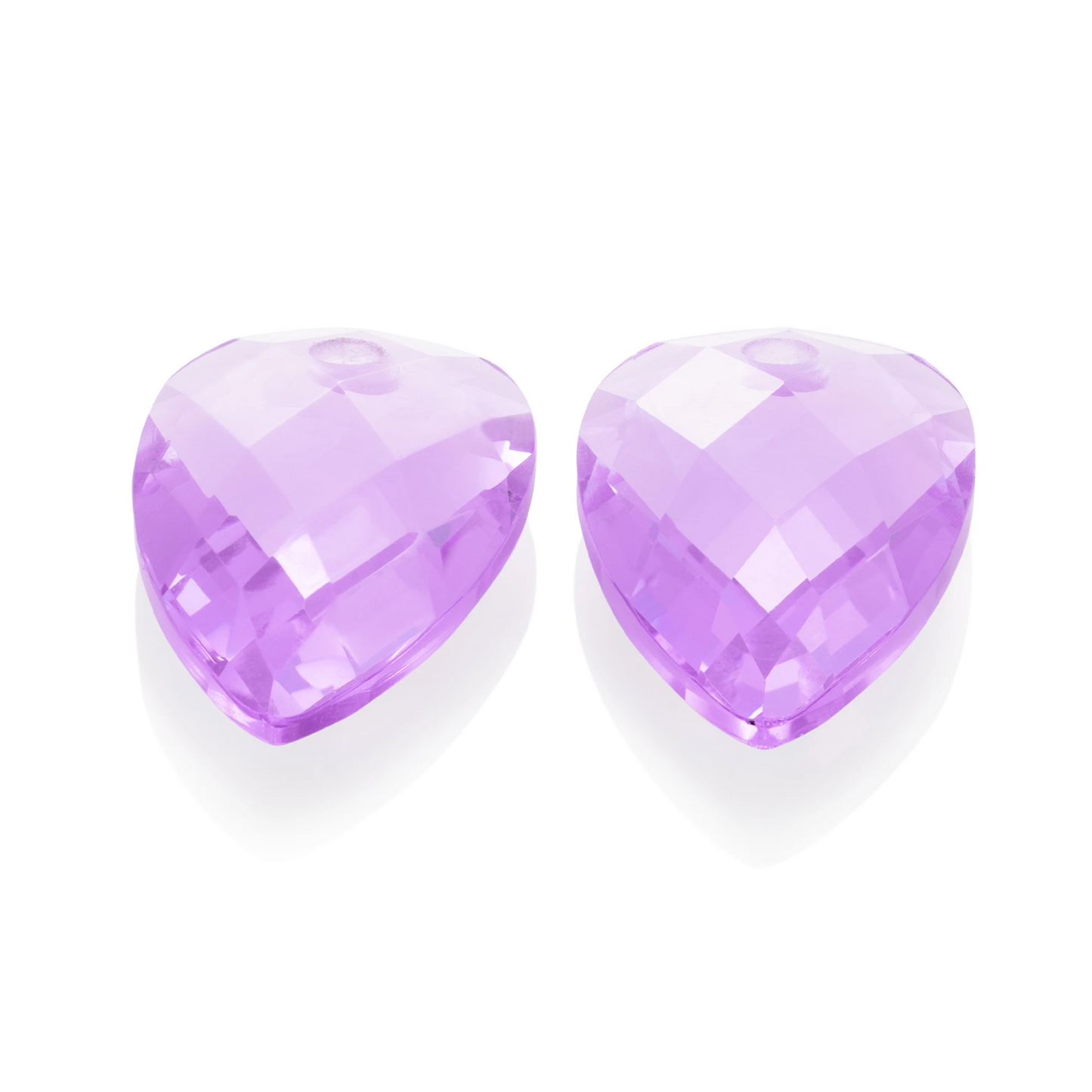 Earstones | Blossom - Facet Violet Quartz