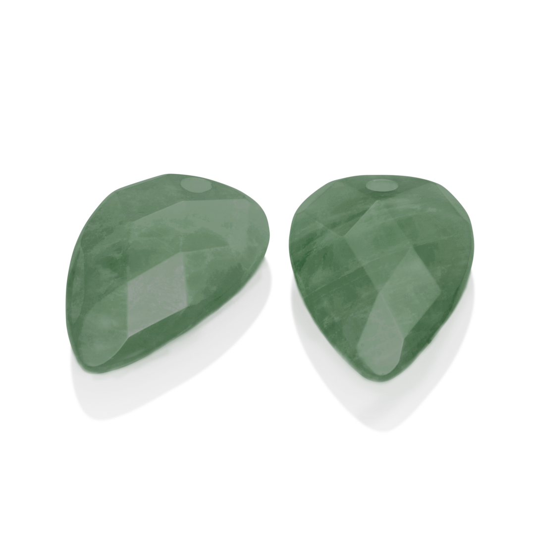 Earstones | Blossom - Green Aventurine