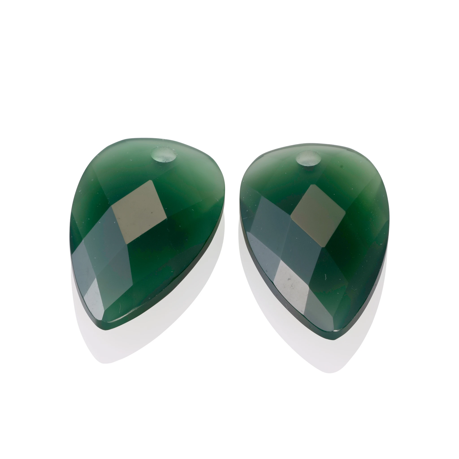 Earstones | Blossom - Green Onyx