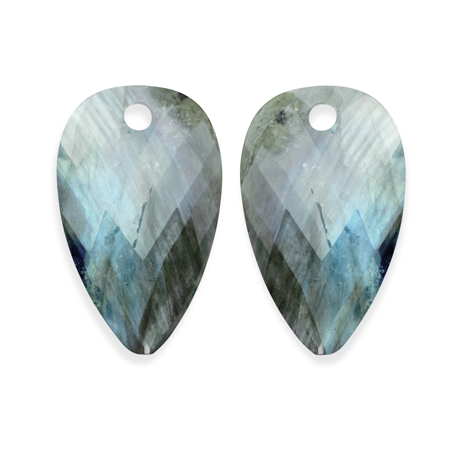 Earstones | Blossom - Labradorite