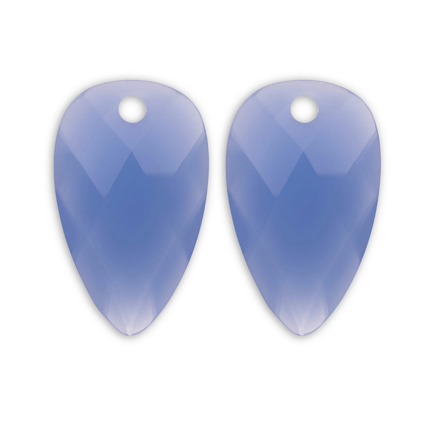 Earstones | Blossom - Milky Blue Jade