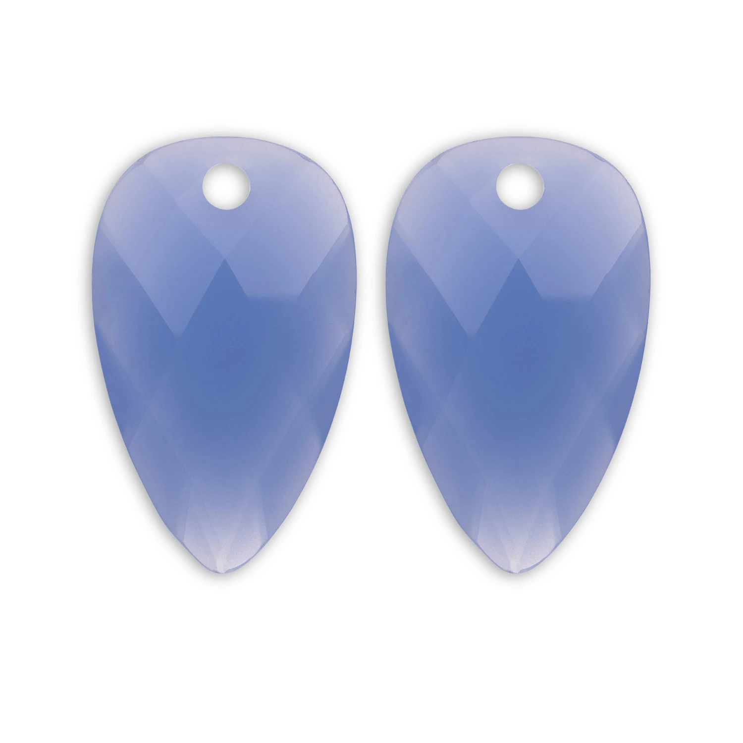 Earstones | Blossom - Milky Blue Jade