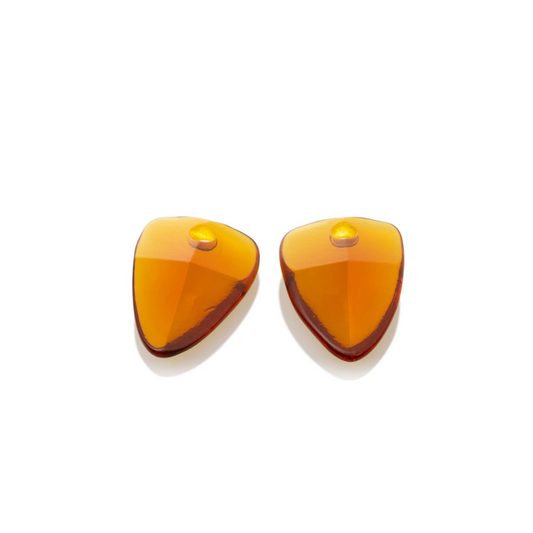 Earstones | Citrine Quartz Edge Minimals